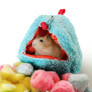 小動物用ハウス ハンモック ハムスター ペットハウス 吊り下げ フック 柔らか かわいい 寝床 お家 小屋 ペットグッズ