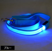 光るリード 犬用 単品 LED ライト 120cm 散歩紐 ペット用品 ドッグ リーシュ 小型犬 中型犬 牽引紐 引き紐 お散歩 夜間 雨の日 ボタン電池 アウトドア カラフル ピカピカ おしゃれ かわいい 公園 外出 お出かけ 安全対策 いぬ イヌ
