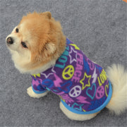 ペット用 服 ペットウェア 犬 猫 半袖 フリース ペット用品 犬用品 ロゴ イラスト お散歩 お出掛け 防寒 抜け毛対策 暖か ペットグッズ ワンちゃん ねこちゃん イヌ ネコ