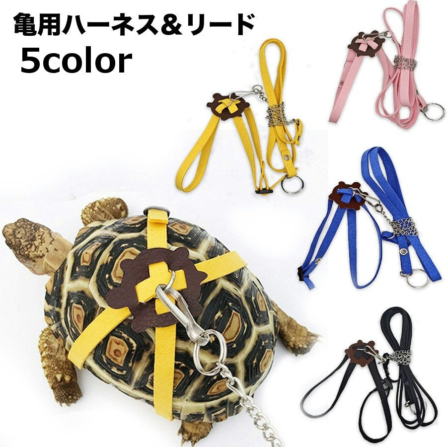 亀用ハーネス リード 2点セット ペット用品 リーシュ 牽引ロープ 商品画像