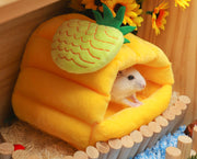 小動物用ハウス ペットベッド ハムスター クッション ペット用 小動物用 デグー ハリネズミ ケージ用 寝床 モルモット あったか かわいい ふわふわ 春 冬 秋