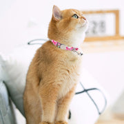 猫用首輪 ペット用品 猫 ネコ セーフティーバックル 安全バックル 鈴 すず フラワー 花柄 チェック柄 エスニック デザイン豊富 かわいい おしゃれ