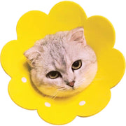 エリザベスカラー ソフト 猫用 犬 ペット用品 スナップボタン 傷舐め防止 傷口保護 術後 ケア用品 引っ掻き防止 簡単装着 フラワーデザイン 小型犬 柔らかい 花型 ソリッドカラー 可愛い おしゃれ ネコ用 イヌ ねこ いぬ エリカラ