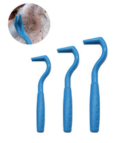 マダニ取りスティック 3本セット ペット用 犬 猫 イヌ ネコ 害虫除去 ノミ ダニ対策用品 ダニ取り 非接触 お手入れ カラバリ豊富