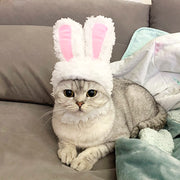 ペット用コスプレ帽子 猫用帽子 犬用帽子 かぶり物 ペット用品 ウサギ うさぎ うさ耳 コスプレ 仮装 イベントパーティー 写真撮影 ネコ イヌ かわいい