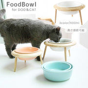 フードボウル ペット用食器 犬用 猫用 高さ調節 中型犬 小型犬 北欧風 食べやすい 餌入れ 水入れ ねこ ネコ 猫 イヌ いぬ 犬 餌 お皿 えさ 皿  餌皿 食器 エサ皿 えさ入れ 餌皿 スタンド付き 斜め 傾き フードボール スタンド 高さがある 陶器 木製 小型犬 中型犬 犬用 猫用 ナチュラル シンプル