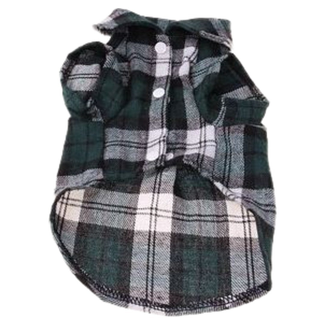 ペット用シャツ ペット用トップス 小型犬 中型犬 猫 ネコ ペットウェア ペット服 犬服 ドッグウェア ペットグッズ ペット用品 半袖 襟付き 前開き スナップボタン 総柄 チェック ブルー レッド シンプル カジュアル かわいい キュート 春 夏