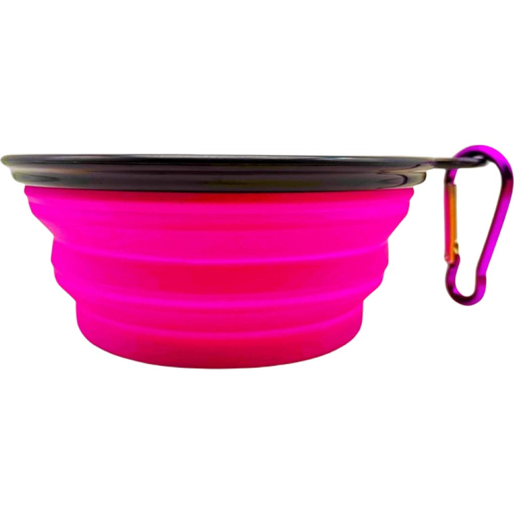 ペット用食器 フードボウル フック付き 折り畳み式 餌入れ 水入れ パープル バリエーション画像