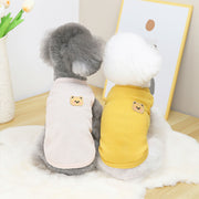 ドッグウェア タンクトップ 犬服 洋服 3枚セット ペット用品 ペットウェア 犬用 猫用 小型犬 ノースリーブ クマ ワッフル生地 おしゃれ 可愛い カジュアル シンプル お散歩 おでかけ ペットグッズ いぬ イヌ ねこ ネコ