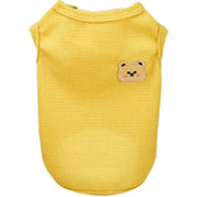 ドッグウェア タンクトップ 犬服 洋服 ペット用品 ペットウェア 犬用 猫用 小型犬 ノースリーブ クマ ワッフル生地 おしゃれ 可愛い カジュアル シンプル お散歩 おでかけ ペットグッズ いぬ イヌ ねこ ネコ