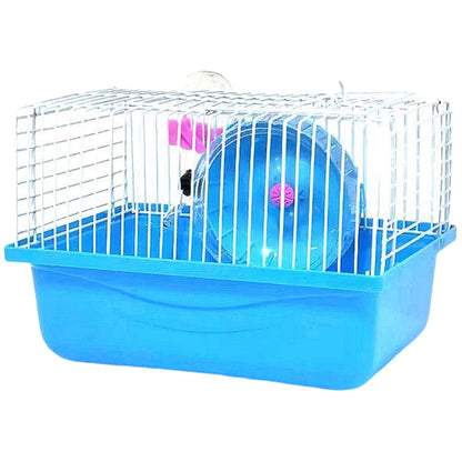 小動物用ケージ ケージセット 給水器 食器 回し車 4点セット ブルー バリエーション画像