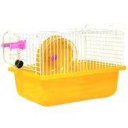 小動物用ケージ ケージセット 給水器 食器 回し車 4点セット エサ入れ 飼育ケース ハムスター ドワーフ ペット用品 透明 小さめ かわいい