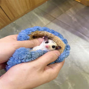 小動物用キャリーバッグ 巾着ポーチ 通気口付き ペット用品 手提げ 寝袋 モモンガ ハムスター リス あったか 柔らかい ふわふわ 可愛い おしゃれ 持ち運び