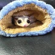 小動物用キャリーバッグ 巾着ポーチ 通気口付き ペット用品 手提げ 寝袋 モモンガ ハムスター リス あったか 柔らかい ふわふわ 可愛い おしゃれ 持ち運び