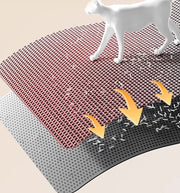 猫用砂取マット 猫砂マット トイレマット 飛び散り防止 猫砂取り 大きめ 大判 60×45cm 75×55cm 2重構造 拡散防止 散らかし防止 ペット用品 ネコ ねこ ペットマット メッシュ 足砂取り 防水 スクエア 四角 シンプル キャットグッズ
