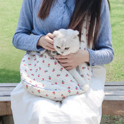 ペット用スリング 抱っこひも 抱っこバッグ 抱っこ紐 犬 イヌ 猫 ネコ キャリーバッグ スリングバッグ 斜め掛け ショルダー かわいい フェミニン おしゃれ フリル