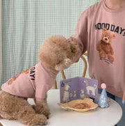 ドッグウェア ペットウェア トレーナー 犬服 猫服 犬用 猫用 小型犬 ペット用品 袖あり くま柄 熊柄 ベア柄 可愛い おしゃれ カジュアル いぬ イヌ ねこ ネコ