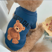 ドッグウェア ペットウェア トレーナー 犬服 猫服 犬用 猫用 小型犬 ペット用品 袖あり くま柄 熊柄 ベア柄 可愛い おしゃれ カジュアル いぬ イヌ ねこ ネコ