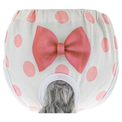 犬用サニタリーパンツ マナーパンツ 生理パンツ 犬用ウェア ドッグウェア しっぽ穴付き ドット バリエーション画像