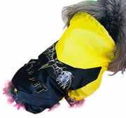 ペットウェア ペットレインコート 犬用 犬服 ペット用品 ドッグウェア アウター カッパ つなぎ カバーオール 袖あり 防水 柄物 お散歩 お出かけ 可愛い