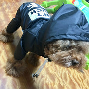 ペットウェア ペットレインコート 犬用 犬服 ペット用品 ドッグウェア アウター カッパ つなぎ カバーオール 袖あり 防水 柄物 お散歩 お出かけ 可愛い