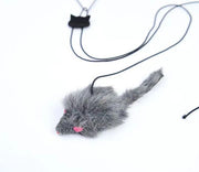 猫用おもちゃ 猫じゃらし ネズミ ねずみ 鼠 ペットトイ ペット用品 運動不足解消 ストレス解消 一人遊び マウス キャット 吊り下げ 伸縮 揺れる ブラブラ 伸びる フック 吸盤 小動物 遊ぶ