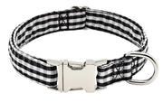 首輪 カラー 犬 猫 ペット用品 お散歩グッズ ワンタッチバックル 簡単装着 チェック柄 可愛い かわいい おしゃれ 長さ調節可能