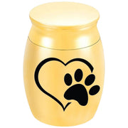遺骨カプセル メモリアル 手元供養 供養 形見 ペット仏具 犬 猫 遺灰 遺骨入れ 分骨 納骨 遺毛 ミニ骨壺 足跡 肉球 可愛い お洒落