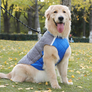 ドッグウェア ペットウェア 犬用 中型犬 大型犬 キルティングベスト 腹部ベルト 厚手 袖なし 反射テープ 防寒 お散歩 お出かけ 旅行