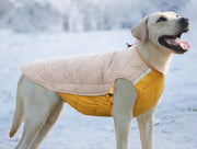 ドッグウェア ペットウェア 犬用 中型犬 大型犬 キルティングベスト 腹部ベルト 厚手 袖なし 反射テープ 防寒 お散歩 お出かけ 旅行