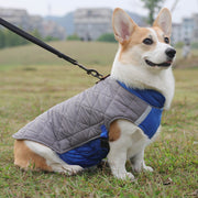 ドッグウェア ペットウェア 犬用 小型犬 中型犬 キルティングベスト 腹部ベルト 厚手 袖なし 反射テープ 防寒 お散歩 お出かけ 旅行