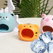 小動物用ハウス ペット用品 ペットグッズ ハムスター お家 隠れ家 陶器 寝床 アニマル型 動物 かわいい おしゃれ トラ ブタ ネズミ カエル パンダ