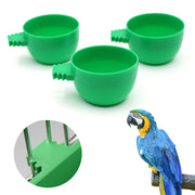 鳥用餌入れ 2個セット カップフィーダー 水入れ ペット用 丸型 フードボウル 給餌器 餌入れ ゲージ用 取付け 小鳥 トリ インコ 文鳥