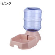 自動給水器 ウォーターボウル ペット用 犬 イヌ 猫 ネコ 水やり用品 ペット用品 ペットグッズ シンプル 自動補給 3.8L ディスペンサーボトル 外出 お出かけ お留守番 旅行 食器