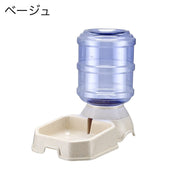 自動給水器 ウォーターボウル ペット用 犬 イヌ 猫 ネコ 水やり用品 ペット用品 ペットグッズ シンプル 自動補給 3.8L ディスペンサーボトル 外出 お出かけ お留守番 旅行 食器