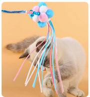 猫用おもちゃ 猫じゃらし ペット用品 ねこ用 紐 鈴付き 可愛い カラフル キャットトイ トーイ 玩具 オモチャ 運動不足解消 ストレス解消 遊びグッズ ペットグッズ ネコグッズ