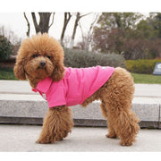 ドッグウェア ペットウェア ポロシャツ 犬の服 犬服 洋服 ペット用品 小型犬 トップス 袖付き 袖あり 襟付き 鹿の子 無地 シンプル お散歩 お出かけ おしゃれ かわいい いぬ 猫 ねこ