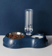 自動給水器 ペット用食器 フードボウル ウォーターボウル 犬用 猫用 ペット用品 ペットグッズ ペットボトル 餌入れ 水入れ エサ 耳付き 足跡 かわいい おしゃれ 便利 イヌ ネコ ドッグ キャット