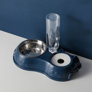 自動給水器 ペット用食器 フードボウル ウォーターボウル 犬用 猫用 ペット用品 ペットグッズ ペットボトル 餌入れ 水入れ エサ 耳付き 足跡 かわいい おしゃれ 便利 イヌ ネコ ドッグ キャット