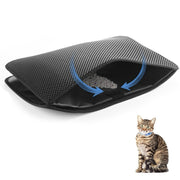 砂取りマット 猫用 トイレマット 猫砂キャッチャー 砂落とし ネコ ペット用品 飛び散り防止 滑り止め 防水 大判 長方形 水洗い可