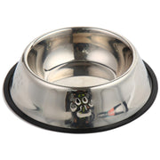 ペット用食器 犬用食器 猫用食器 フードボウル ウォーターボウル 16cm 18cm 22cm 滑り止め 餌入れ 水入れ ステンレス製 シンプル 肉球 犬 猫 えさ入れ エサ入れ いぬ イヌ ドッグ DOG ねこ ネコ キャット CAT