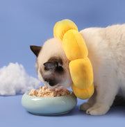 エリザベスカラー 猫 犬 ペット用品 術後ウェア 軽量 柔らかい ソフト 布製 かわいい ひまわり 傷口保護 怪我 傷舐め防止