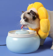 エリザベスカラー 猫 犬 ペット用品 術後ウェア 軽量 柔らかい ソフト 布製 かわいい ひまわり 傷口保護 怪我 傷舐め防止