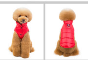 ペットウェア ドッグウェア ダウン風ベスト ペット用品 イヌ 小型犬 Dカン付き スナップボタン お散歩 お出かけ 寒さ対策