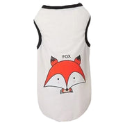 ドッグウェア タンクトップ ペット用品 犬服 猫服 小型犬 アニマル 動物 プリント キリン ゾウ キツネ クマ ノースリーブ プルオーバー イラスト おしゃれ かわいい お出かけ お散歩 いぬ イヌ ねこ ネコ キャットウェア