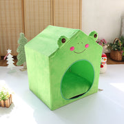 ペットハウス ペットベッド 犬用 室内 マット ペット用 クッション付き ペットグッズ ドッグハウス 犬小屋 テント ペット用品 可愛い おしゃれ ウサギ クマ カエル