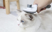 スリッカーブラシ ピンブラシ ペット用 猫用 犬用 ネコ イヌ ブラッシング 毛玉取り グルーミング 抜け毛取り お手入れ ケア用品 もつれ ワンタッチ 短毛 長毛 ペットグッズ