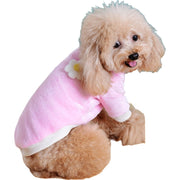 ペットウェア トレーナー ペット用 犬用 猫用 犬服 ドッグウェア ベルベット調 ラウンドネック ペットグッズ 花モチーフ 無地 ボーダー 水玉 ヒョウ柄 可愛い おしゃれ 防寒 あったか 秋 冬