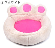 ペット用ベッド 犬用ベッド ペット用ソファー 犬用ソファー ピローベッド 大サイズ 特大サイズ 背もたれ 肉球型 ベッド ソファー あご枕 ふかふか フカフカ ふわふわ フワフワ 暖かい あったかい 防寒 寒さ対策 中型犬 大型犬 可愛い かわいい キュート イヌ用 いぬ用 ネコ用 猫用 ねこ用 ペット用
