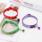 首輪 犬用 猫用 ペット用品 鈴付き 単品 ハート柄 長さ調節可能 ワンタッチバックル カラバリ豊富 おしゃれ かわいい デイリー お出かけ 散歩 ペットグッズ 赤 黄色 緑 紫 黒 ピンク